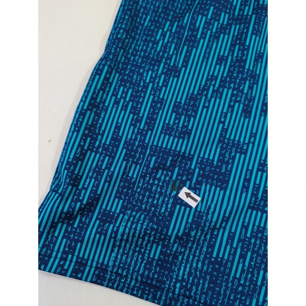 Nike Blue All All Over Print Training‎ Shorts Mens L  Athletic Active Gym Casual